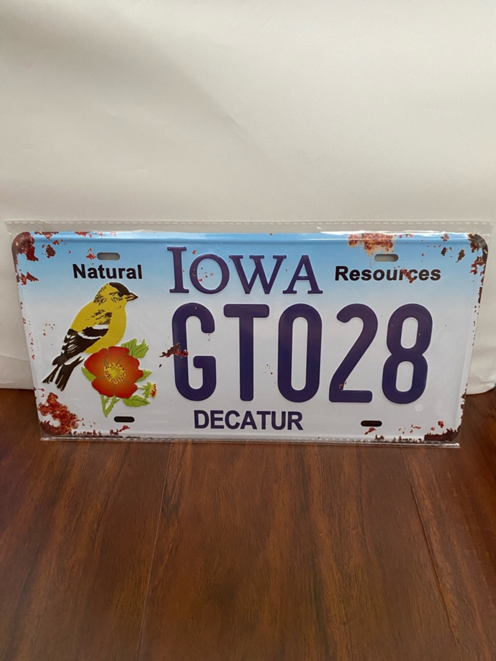 Iowa License Plate